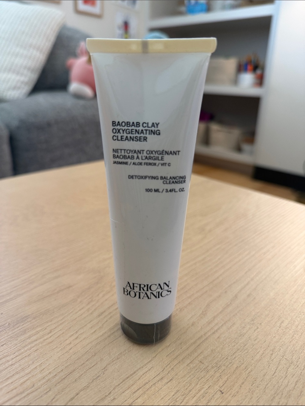 African Botanics Baobab Clay Oxygenating Cleanser - White